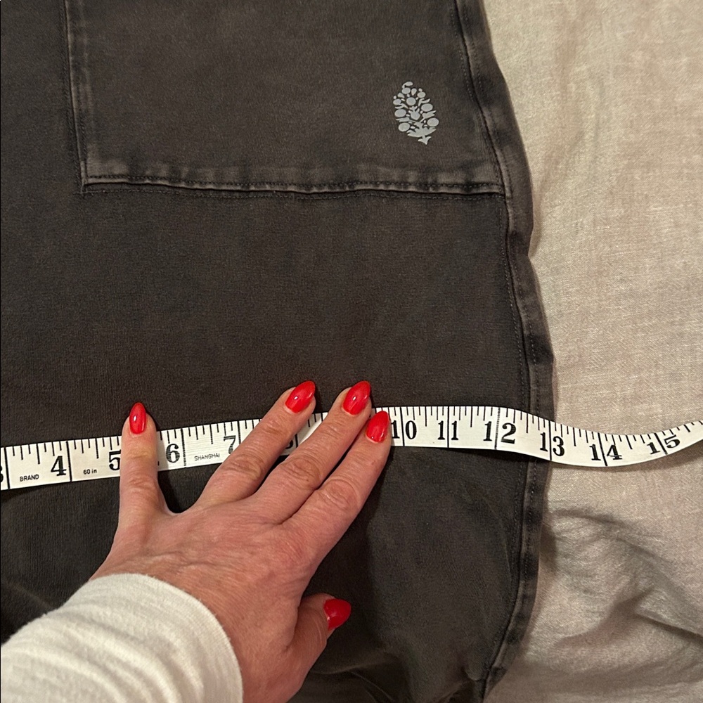 Free People charcoal wide-leg pocket jumpsuit - Picture 12 of 12